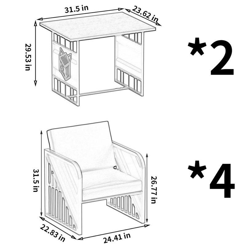 Lavernon 4 - Person Pedestal Dining Set