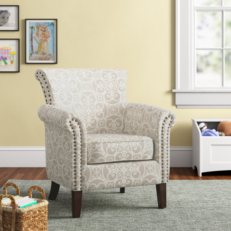 Abby Tight Back Club Chair, Natural