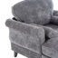 Chaise longue surdimensionnée en chenille avec accoudoirs courbés et coussin moelleux confortable-116857564