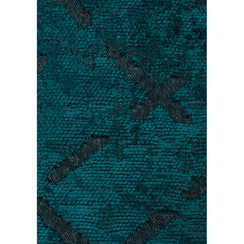 Rapture Abstract Area Rug in Blue, Rectangle 9' x 12'