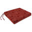 Coussin de siège d'extérieur avec attaches 19 po x 17 po (ensemble de 2)