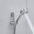 Bathroom Matte Black Shower Head - 10-Inch With 5-Spray Handheld And Slide Bar Wall Mounted Faucet System For Bath