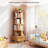 5 Tier Rotating Bookshelf, 360° Display Round Spinning Bookshelf With Wheels