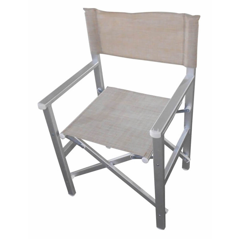 Anthuan Folding Director Chair, Beige