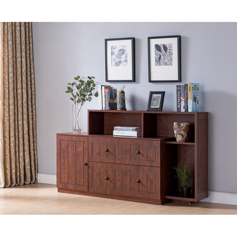 152cm Wide 2 -Drawer File Cabinet, Vintage Walnut