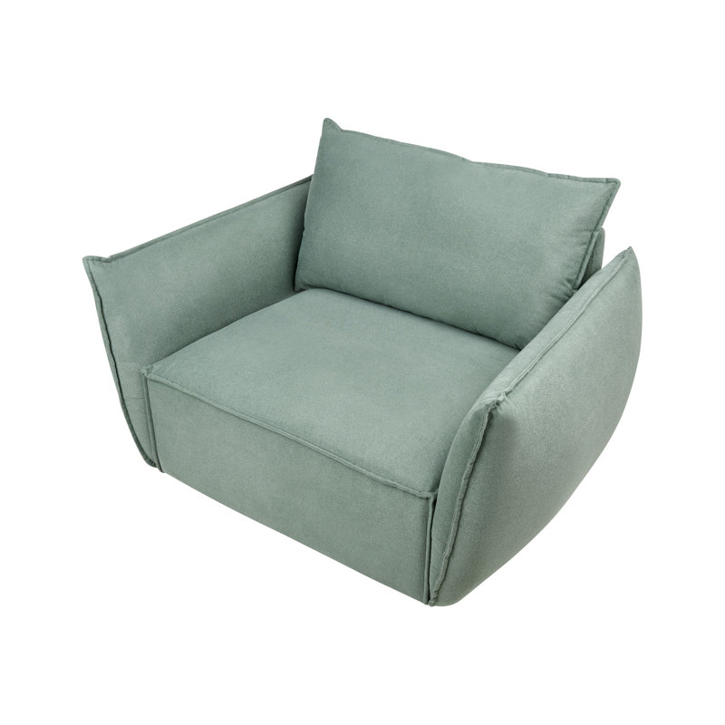 KUNES Upholstered Armchair, Light Green