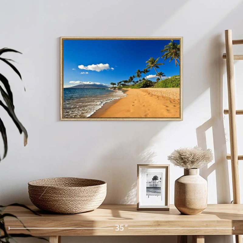 Vail Wailea, 19 po x 13 po, Cadre flottant en bois naturel