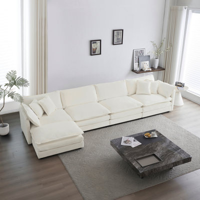 Deep Seat  Sofa, High And Breathable Chenille Fabric,  Filled With High Quality Sponge, With Sturdy Solid Wood Frame