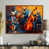 Brown Floater Framed Canvas