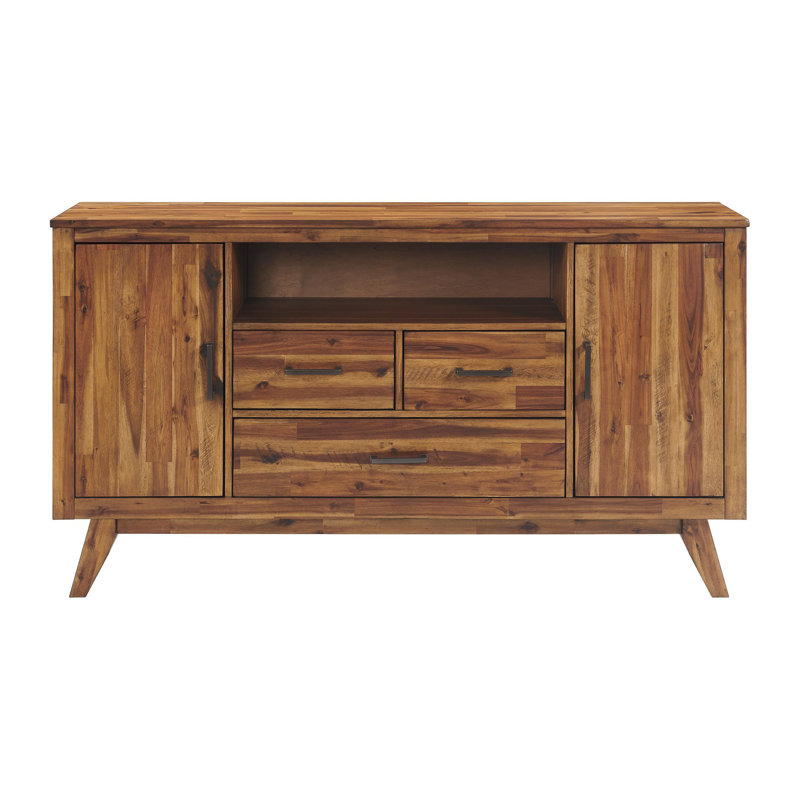 Setebos 70" 3-Drawer Sideboard, Organic Spice Acacia