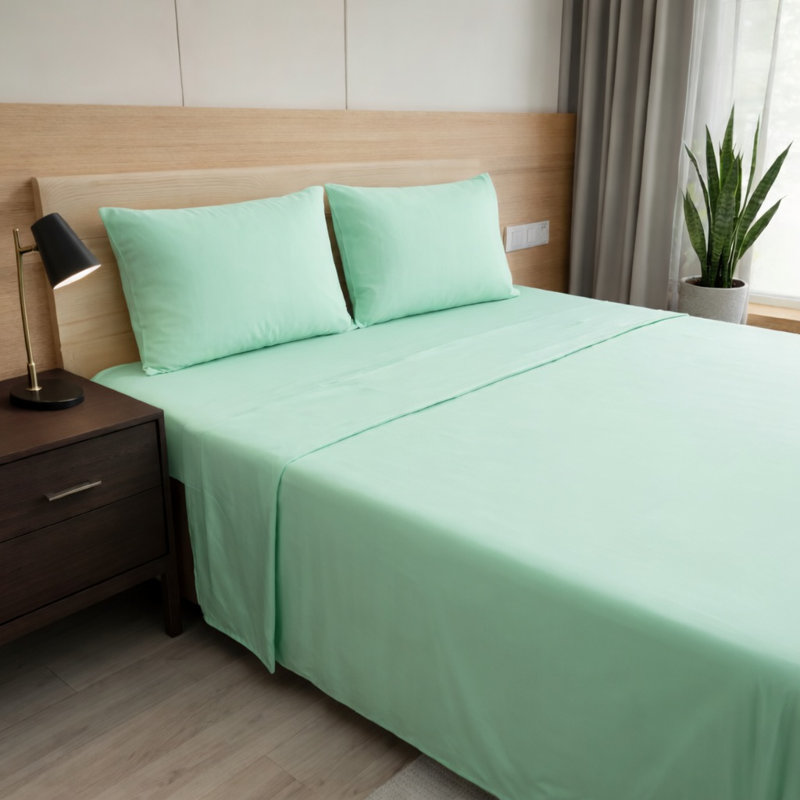 Ultra Soft Bamboo Sheet Set - 4 Pc Set - Wrinkle Resistant - Cooling Sheets with Deep Pockets, Mint