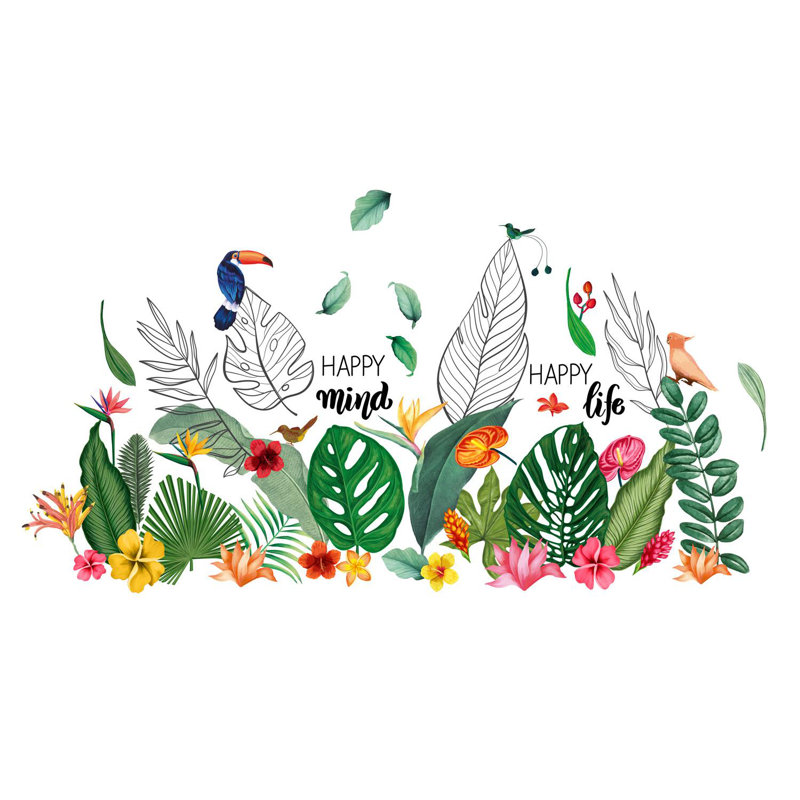 Plants & Flowers Non-Wall Damaging Wall Decal