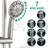 Stainless Steel Shower - Slide Bar, Rain / Massage Spray, 2 Heads, Wall Mount System With Hand 7 Spray Modes, Mounted