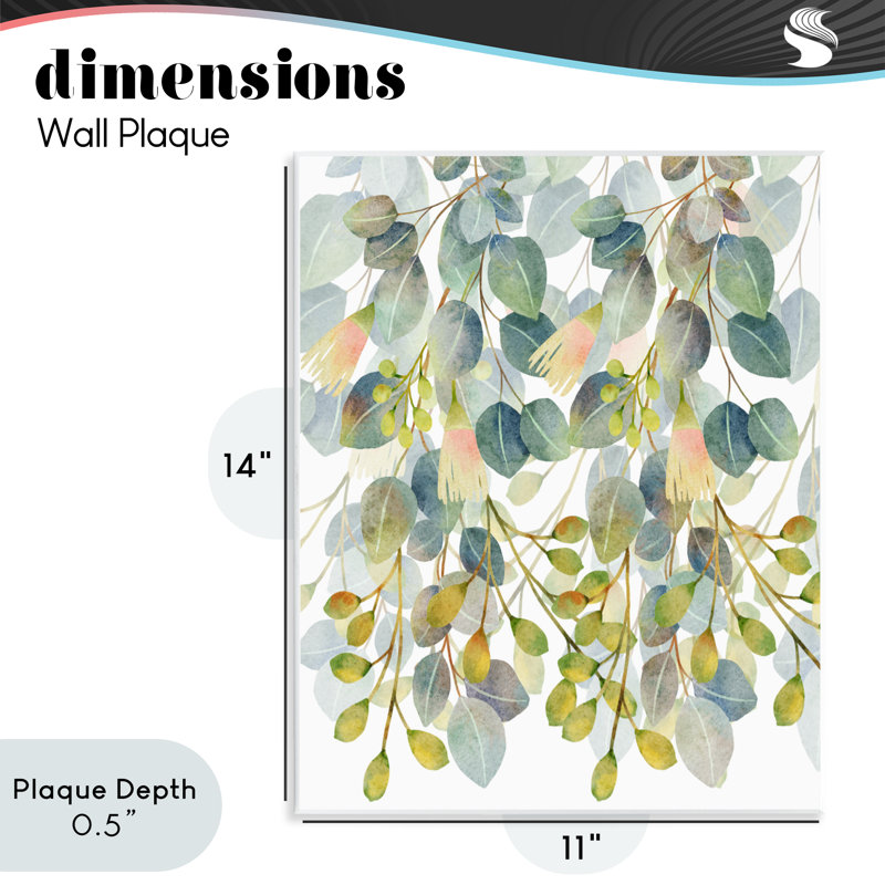 Plaque murale suspendue feuilles de lierre, design par Marcus Prime