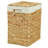 Handmade Rectangular Water Hyacinth Wicker Laundry Hamper With Lid Natural, Large-65598518