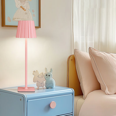 LED Rechargeable Table Lamps With Touch Control, Rechargeable Type C With 3 Colors Stepless Dimming For Home Office Restaurant Bedroom Bars
