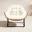 Chaise berçante d'extérieur avec coussins Baden