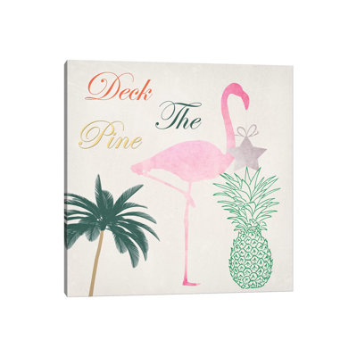 Deck The Pine by Sheldon Lewis - Wrapped Canvas Print
