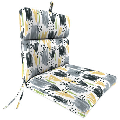 22" x 44" Outdoor Chair Cushion with Ties and Loop