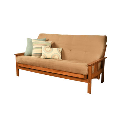 Johnte Full-Size Futon Frame and Full-Size Innerspring Mattress