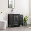 Meuble-lavabo simple 36 po avec plateau en bois manufacturé Breahnna, lavabo vasque, robinet, bonde-96252710-96252709