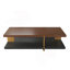 Table basse rectangulaire en bois de couleur noyer-2133091389