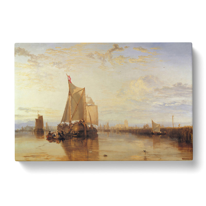 The Dort Packet Boat by Joseph Mallord William Turner - Wrapped Canvas Painting, 35cm H x 50cm W x 3cm D