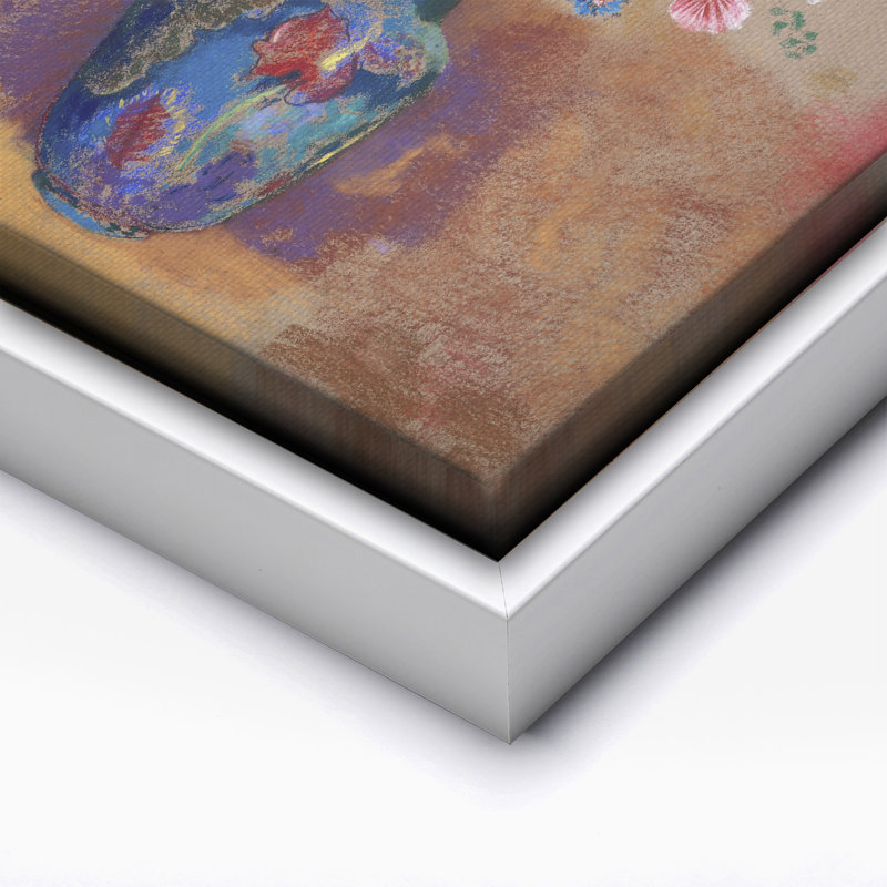 Bouquet de fleurs n ° 1, 16"H x 20"W, Canvas, White Framed