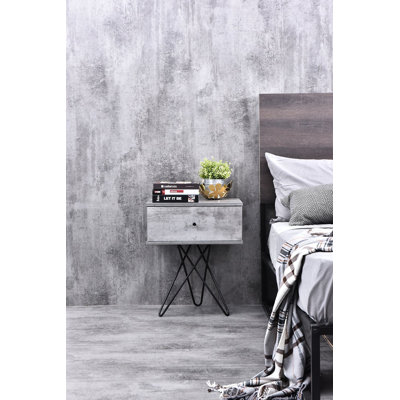 Prewitt 50.2 cm W Bedside Table
