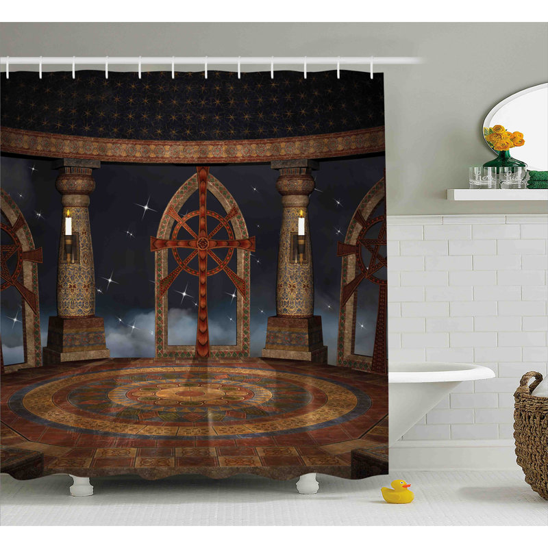 Rideau de douche en ciel simple gothic, l 69 po x L 75 po