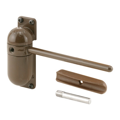 Fermeture de porte à ressort de sécurité, 4 1/4 po, construction moulée sous pression, brun, sans poignée (paquet simple)