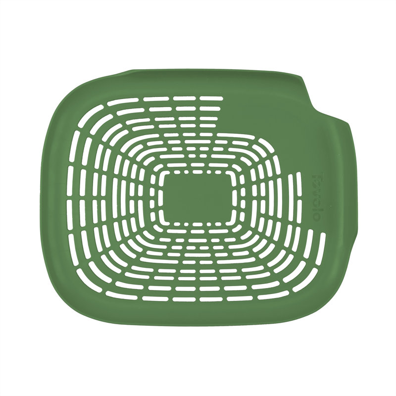 Tovolo Prep N' Rinse Flat Colander With Raised Edges, Easy-Draining In-Sink Veggie Wash, Kitchen Sink Strainer Basket, Flat Food Strainer, Flat Vegetable & Fruit Wash