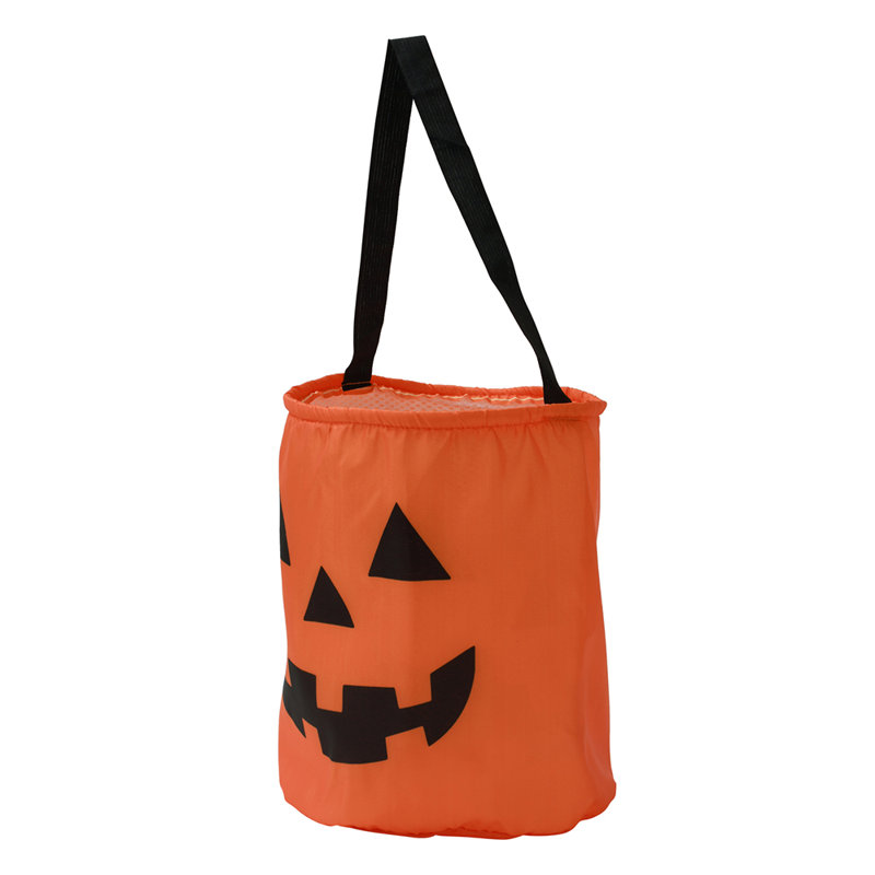 Halloween Handheld Pumpkin Orange Trick-or-Treat Bag