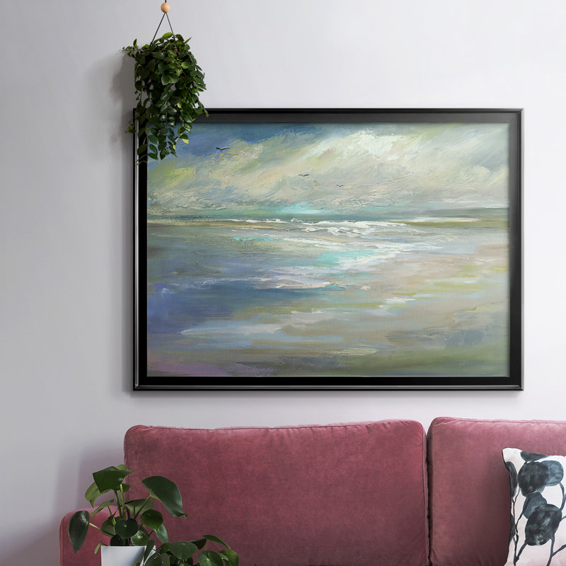 Beach Light I, reproduction d'art sur toile, Noir, H 30 po x l 44 po x P 1,5 po