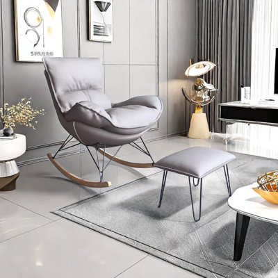 Chaise berçante légère et luxueuse