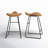 Younts Upholstered Counter Stool with Metal Frame-286438435-286438434