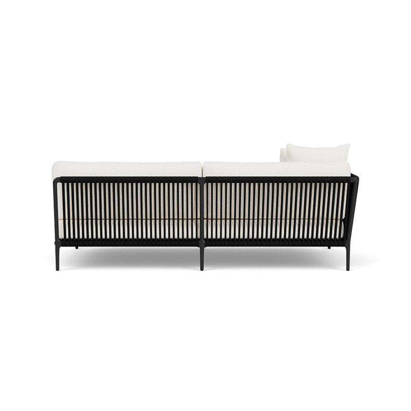 Otti Sectional Sofa, Blanca, Left Hand Facing, Black