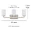 Éclairage pour meuble-lavabo à 3 lumières à intensité variable Hier-246358371