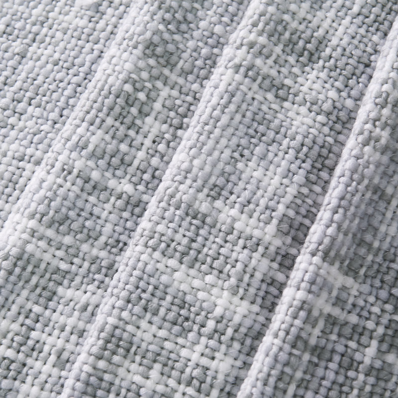 Gray Knitted Reversible Polyester Throw Blanket 50" x 60"