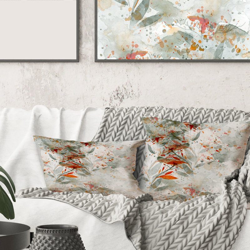 Housse et insert de coussin carré Wildflowers II, 18" x 18"