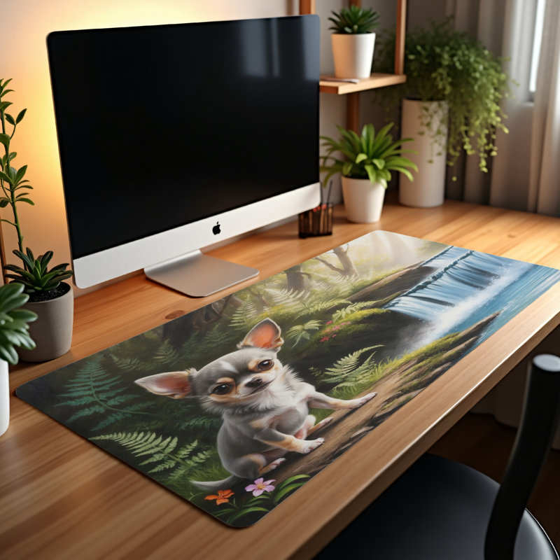 Polyester Desk Pad, 14.4x12.1