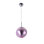 Luminaire suspendu simple en chrome à 1 lumière Rodman avec abat-jour en acrylique