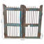 Blue Door with Handmade Finish Café Door
