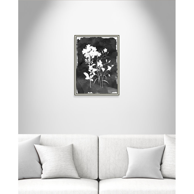 «Black Botanical II» par Carol Robinson - reproduction de photo sur papier encadrée, H 24,25 po x l 18,25 po x P 0,88 po