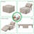 Multi-function Folding Ottoman Sofa Bed With Adjustable Backrest, Pillow