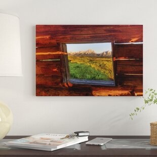 Elongated Window On Canvas by Joval Framed with LED Light Landscape Wall  Art 16 in. x 24 in.