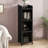 Modern Entryway Cabinet With Three Glass Doors, Black - Four Storage For Living Room, Bathroom, Dining Stylish Doors In Home Room-468413002-468413004