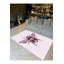 Tapis décoratif tissé rose lavable à la machine-855761816