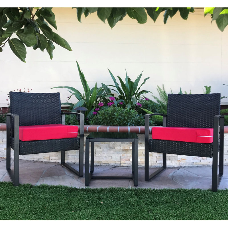 Outdoor 4'' Cushion Cover, Lava Red, 22" W x 20" D