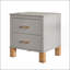 Table de chevet 2 tiroirs Premium avec poignées en métal pour la chambre à coucher ou le salon-130574785
